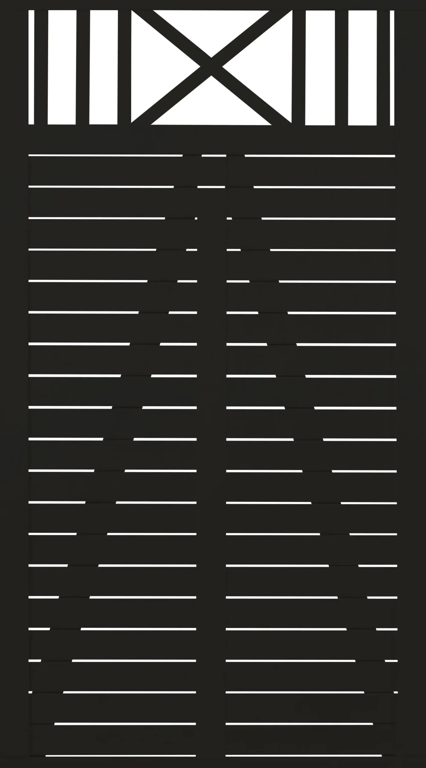Plus Tor Nostalgi 100 x 180 cm RAL 9005 Schwarz