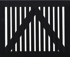 Plus Tor Sendai 100 x 80 cm RAL 9005 Schwarz