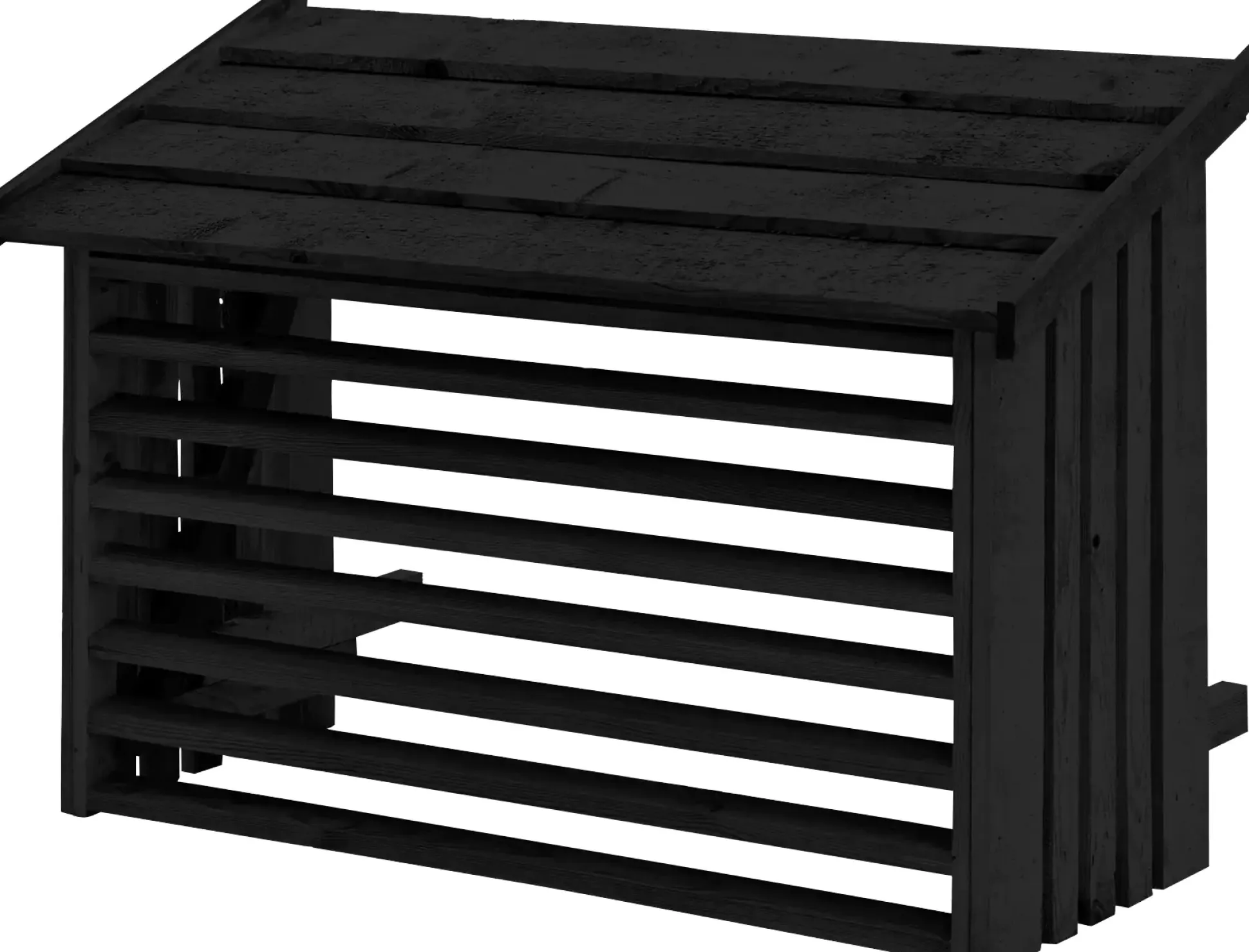 Plus Wärmepumpen Verkleidung RAL 9005 Schwarz