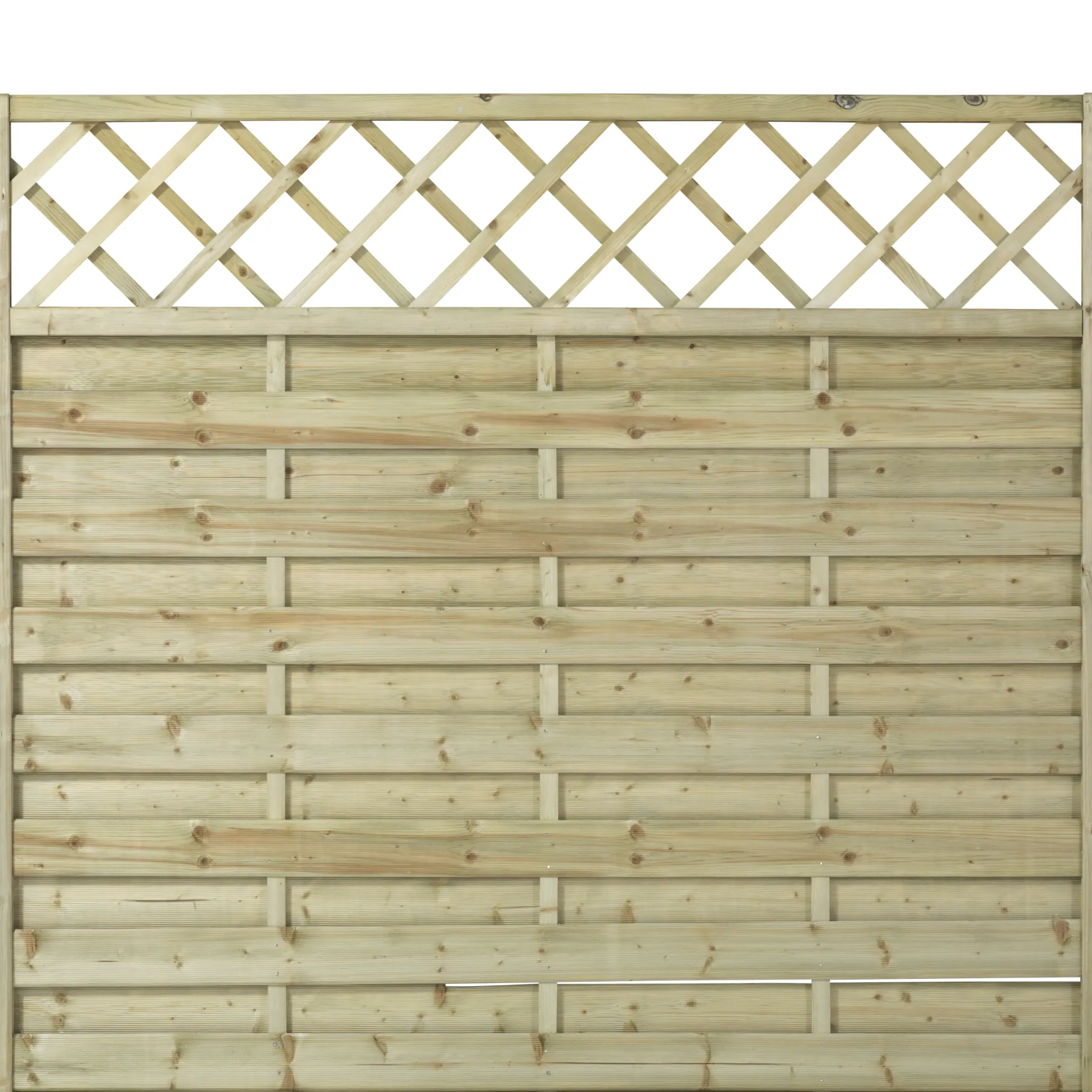 Plus Zaun Bergen mit Rankgitter 180 x 165 cm Druckimprägniert