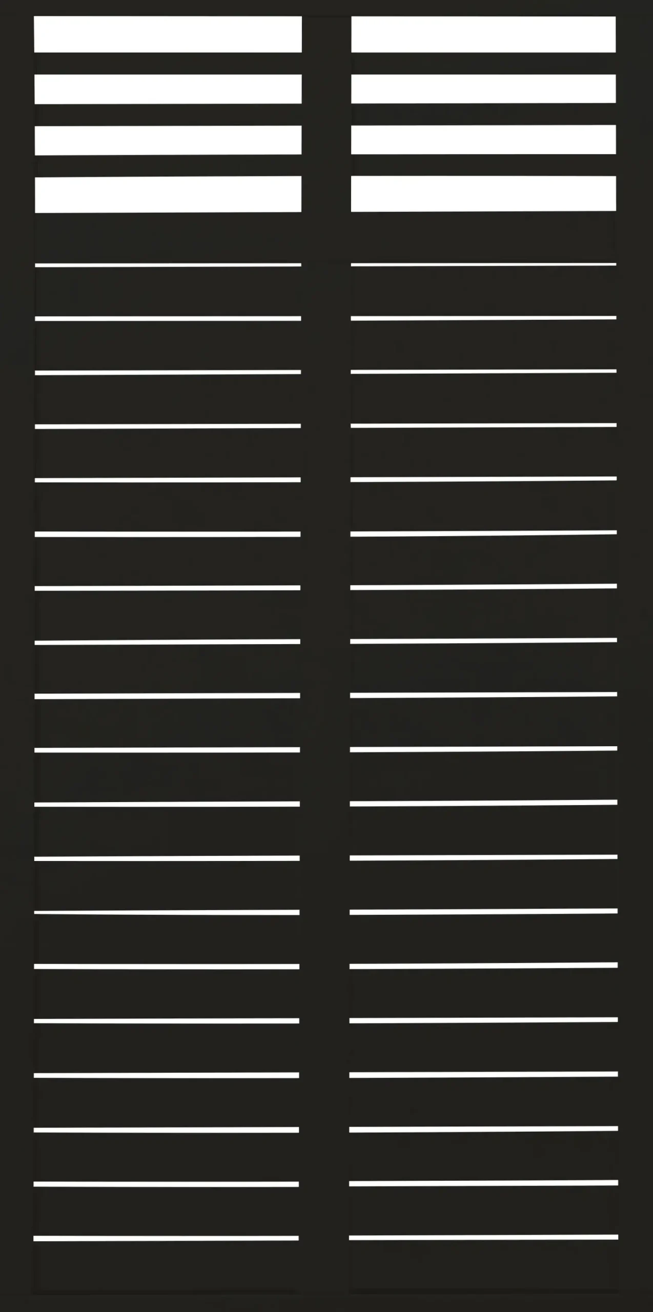Plus Zaun Decora 90 x 180 cm RAL 9005 Schwarz