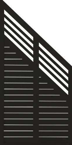 Plus Zaun Decora 90 x 180/95 cm RAL 9005 Schwarz