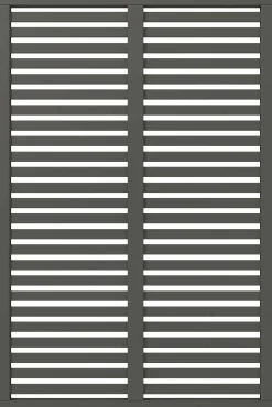 Plus Zaun Harmoni 120 x 180 cm umbragrau fungizidbehandelt
