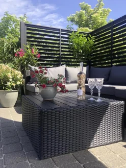 Plus Zaun Koyto 160 x 120 cm RAL 9005 Schwarz