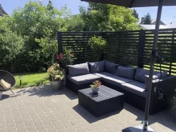 Plus Zaun Koyto 160 x 120 cm RAL 9005 Schwarz