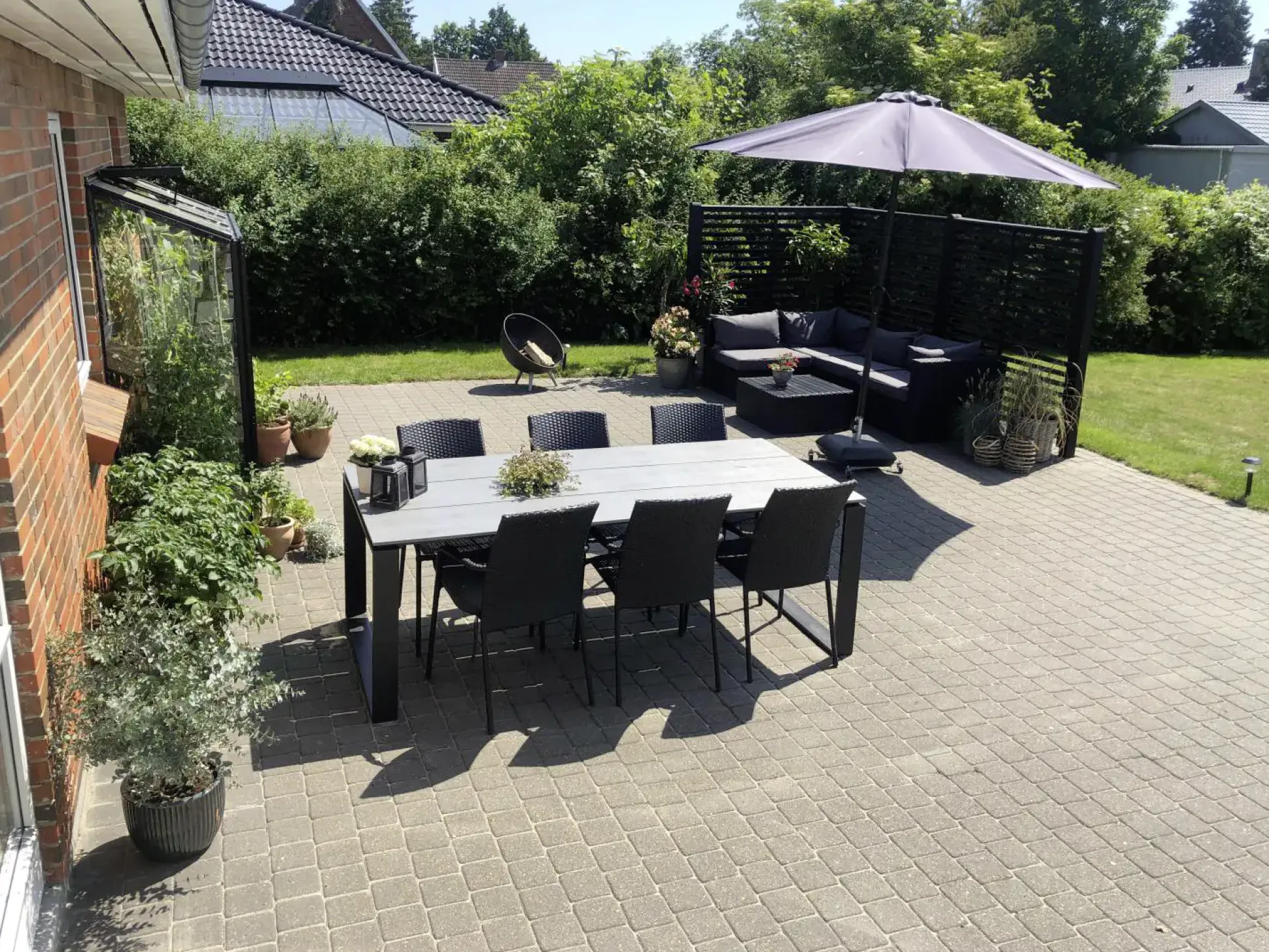 Plus Zaun Koyto 160 x 120 cm RAL 9005 Schwarz