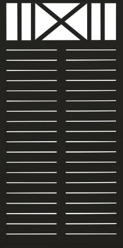 Plus Zaun Nostalgi 90 x 180 cm RAL 9005 Schwarz