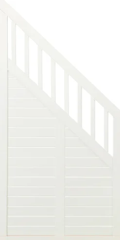Plus Zaun Nostalgie 90 x 180/95 cm RAL 9010 Weiß