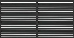 Plus Zaun Osaka 180 x 93 cm RAL 9005 Schwarz
