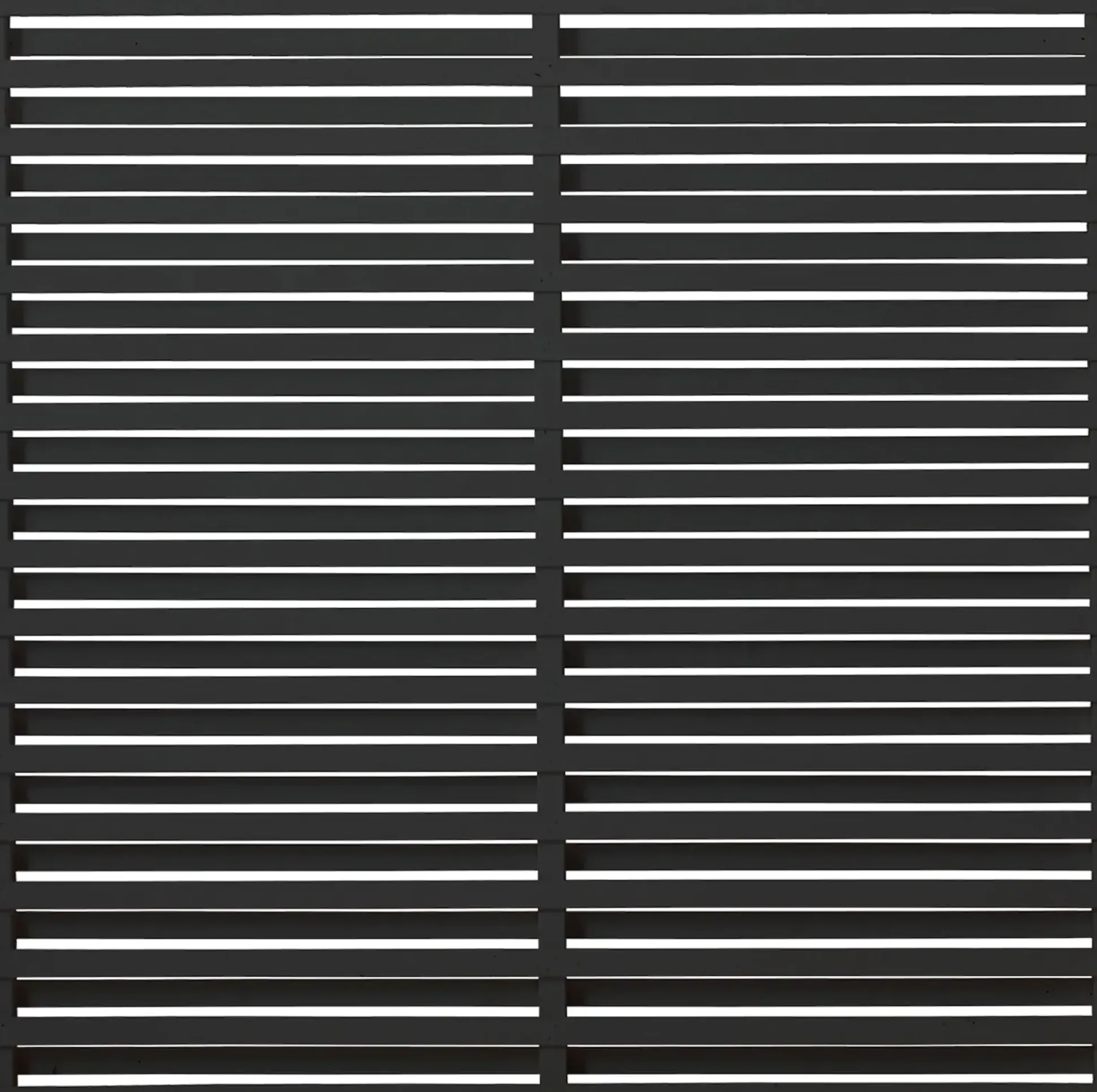 Plus Zaun Osaka 180 x 180 cm RAL 9005 Schwarz