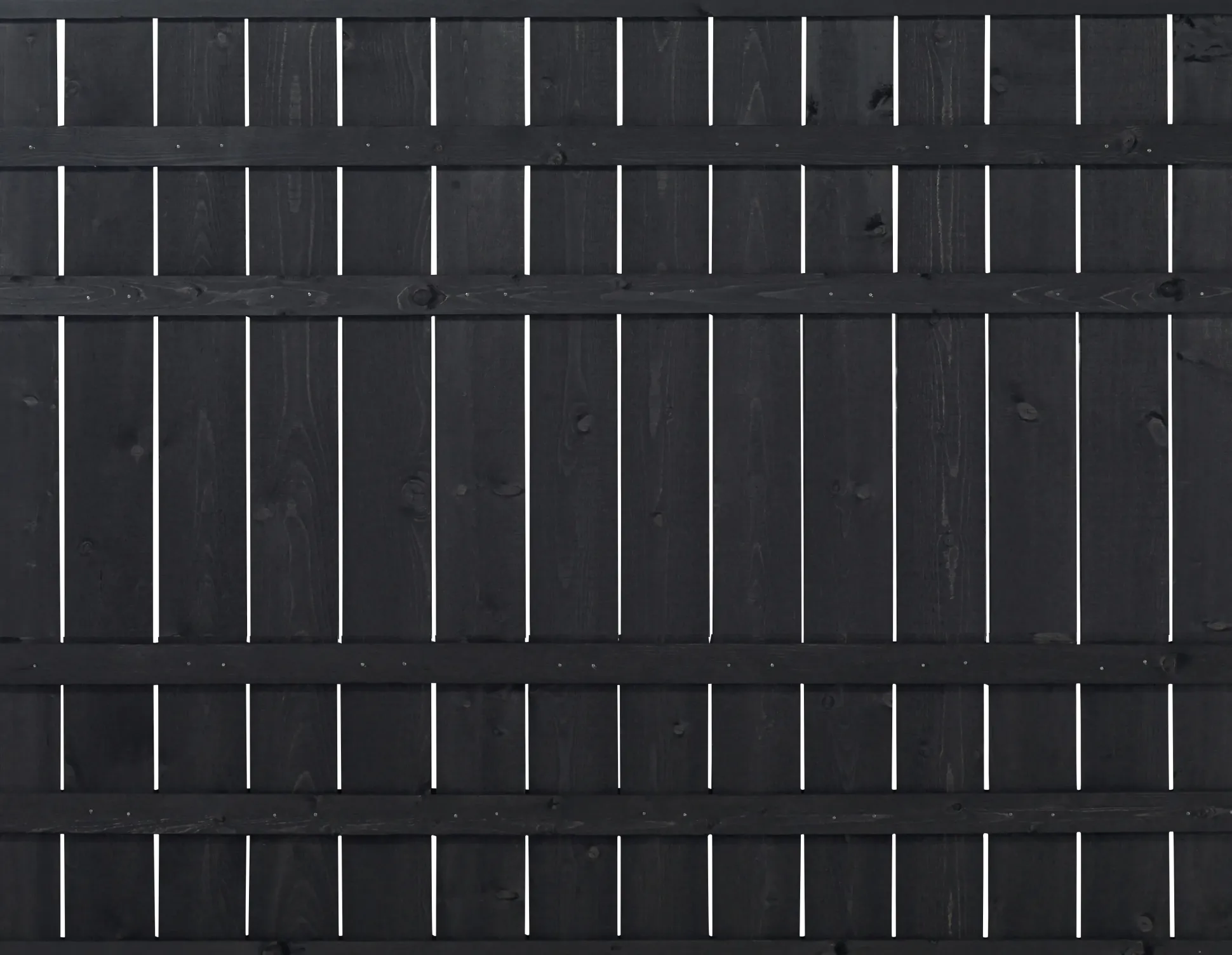 Plus Zaunelement Rustik 180 x 138 cm schwarz
