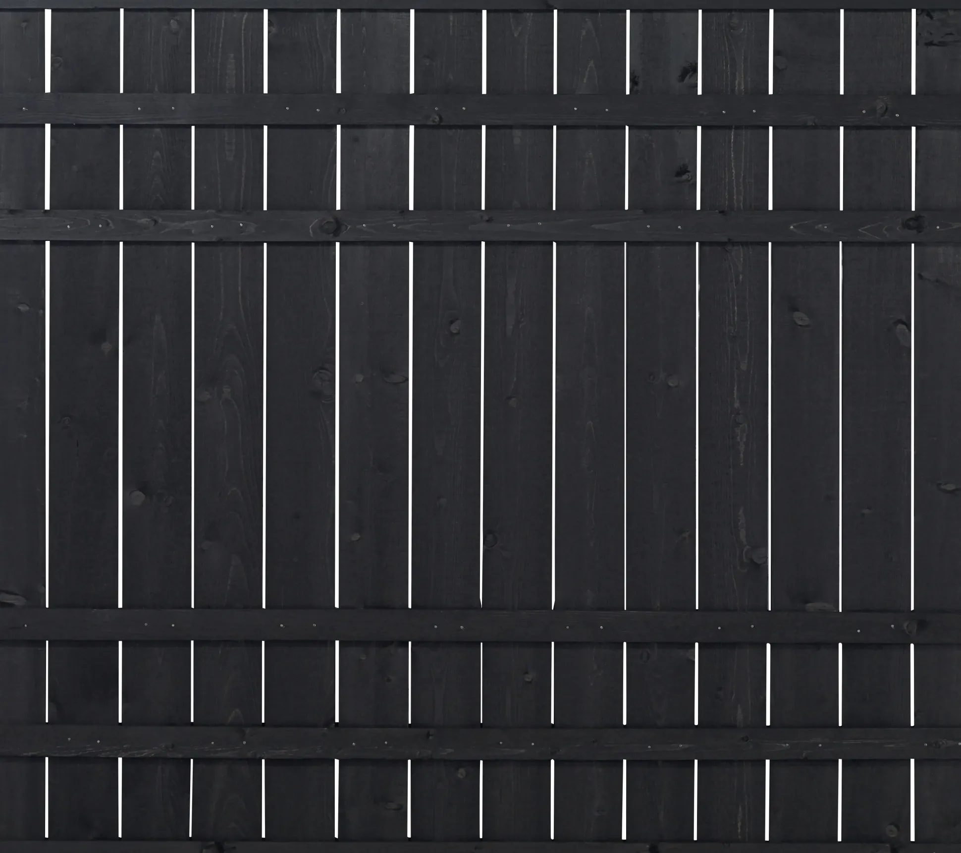 Plus Zaunelement Rustik 180 x 158 cm schwarz