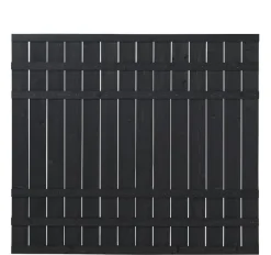 Plus Zaunelement Rustik 180 x 158 cm schwarz