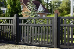 Plus Zaunelement Vinesse 150 x 96 cm schwarz