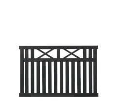 Plus Zaunelement Vinesse 150 x 96 cm schwarz