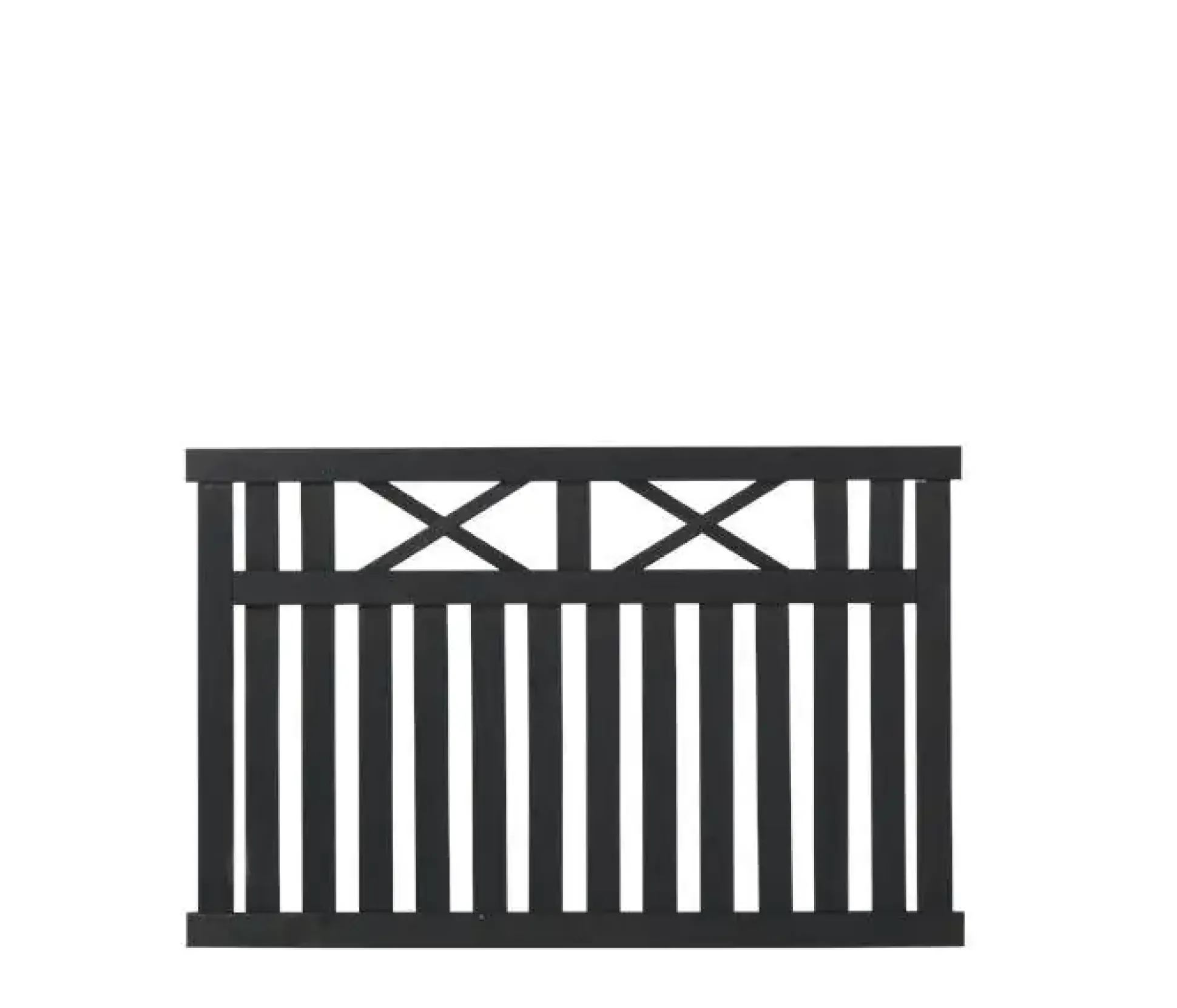 Plus Zaunelement Vinesse 150 x 96 cm schwarz