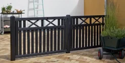 Plus Zaunelement Vinesse 150 x 96 cm schwarz