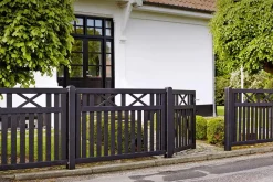 Plus Zaunelement Vinesse 150 x 96 cm schwarz