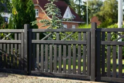 Plus Zaunelement Vinesse 150 x 96 cm schwarz