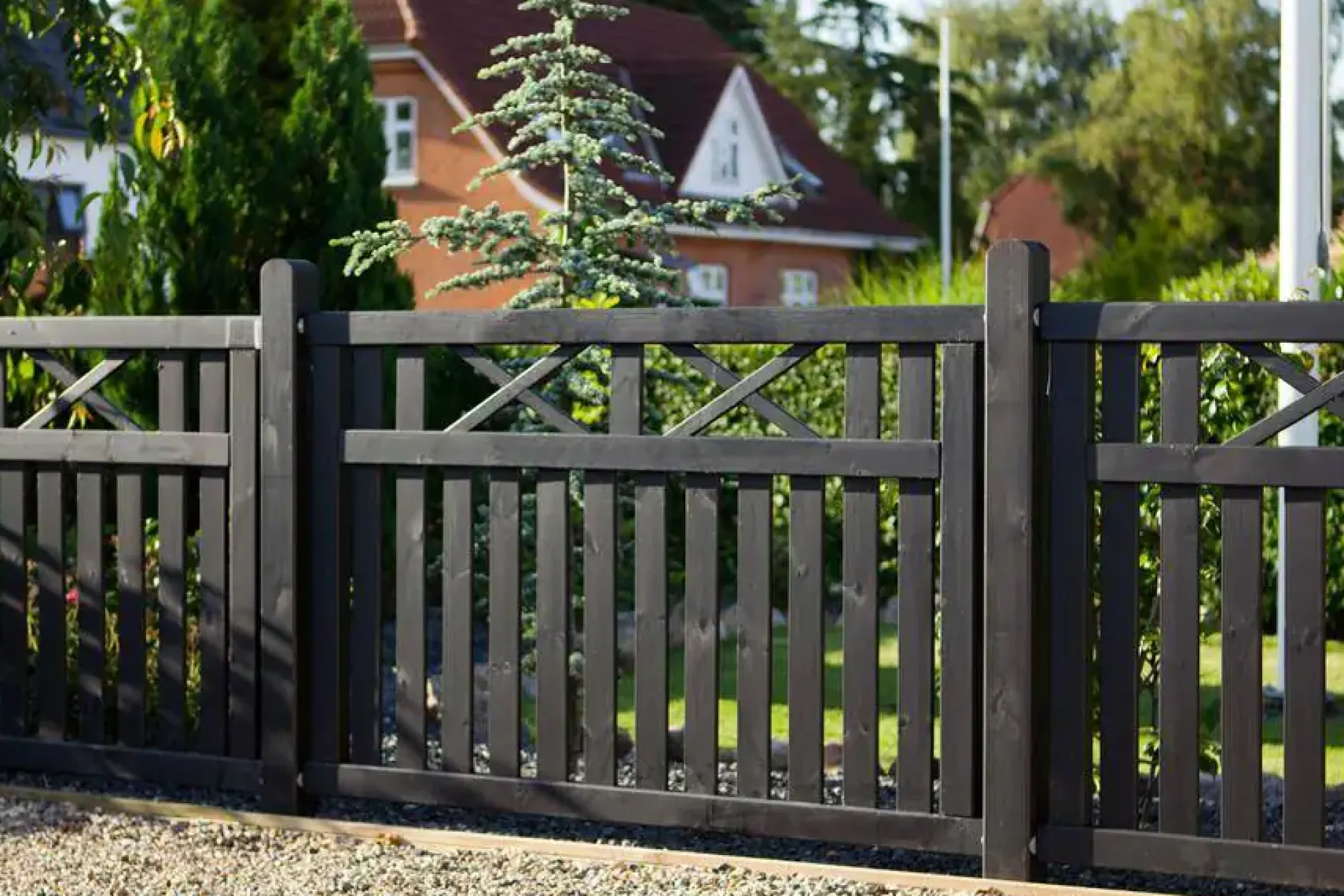 Plus Zaunelement Vinesse 150 x 96 cm schwarz