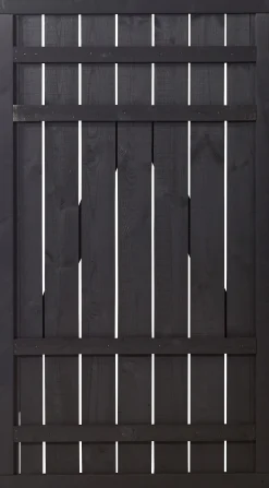 Plus Zauntür Rustik 100 x 180 cm schwarz