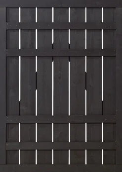 Plus Zauntür Rustik 100 x 138 cm schwarz