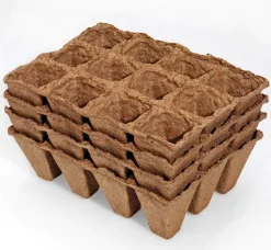 Prima Flora Torftöpfe 6 cm quadratisch, 20 Stück
