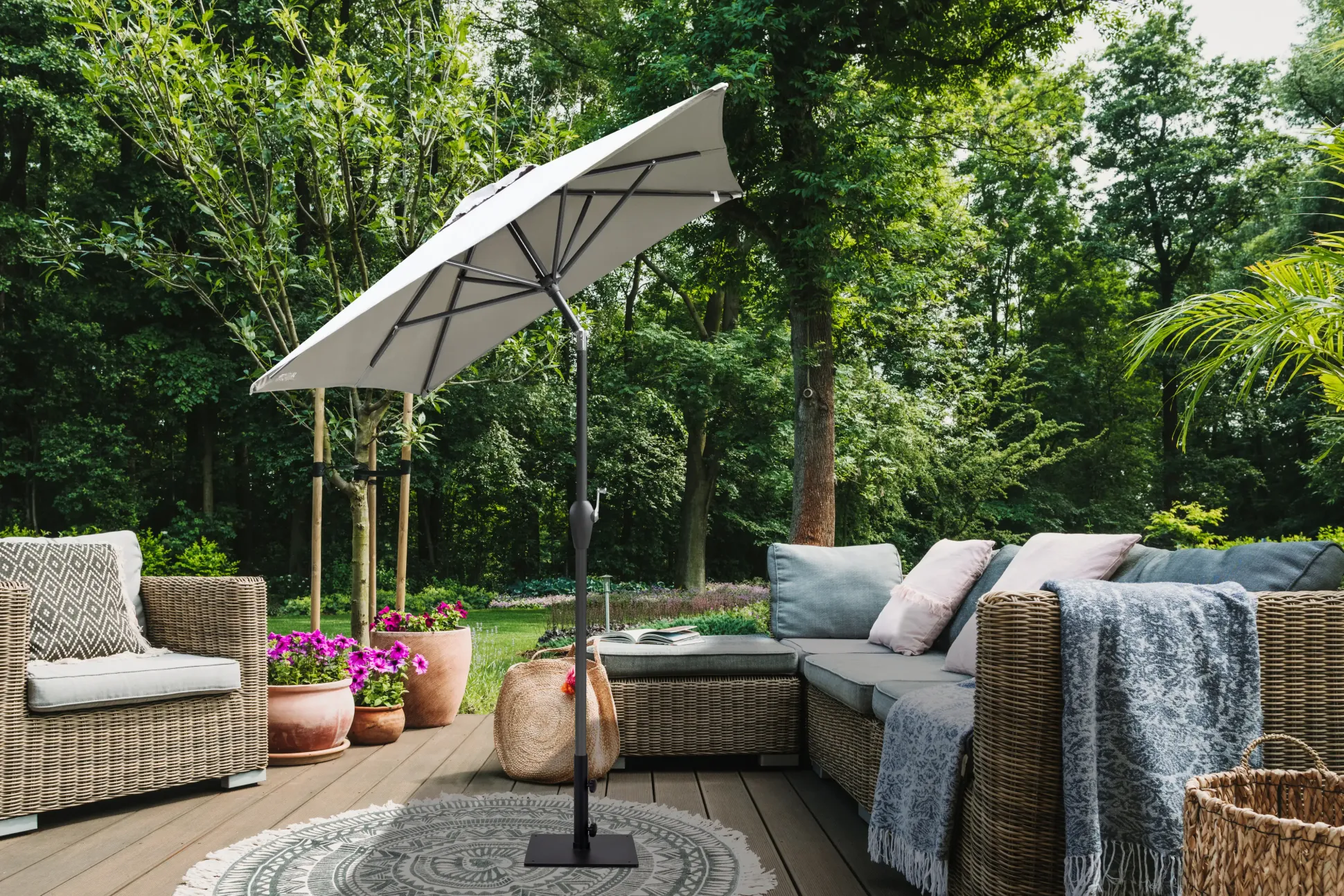 Primaster Balkonschirm Florenz taupe, 140 x 210 cm