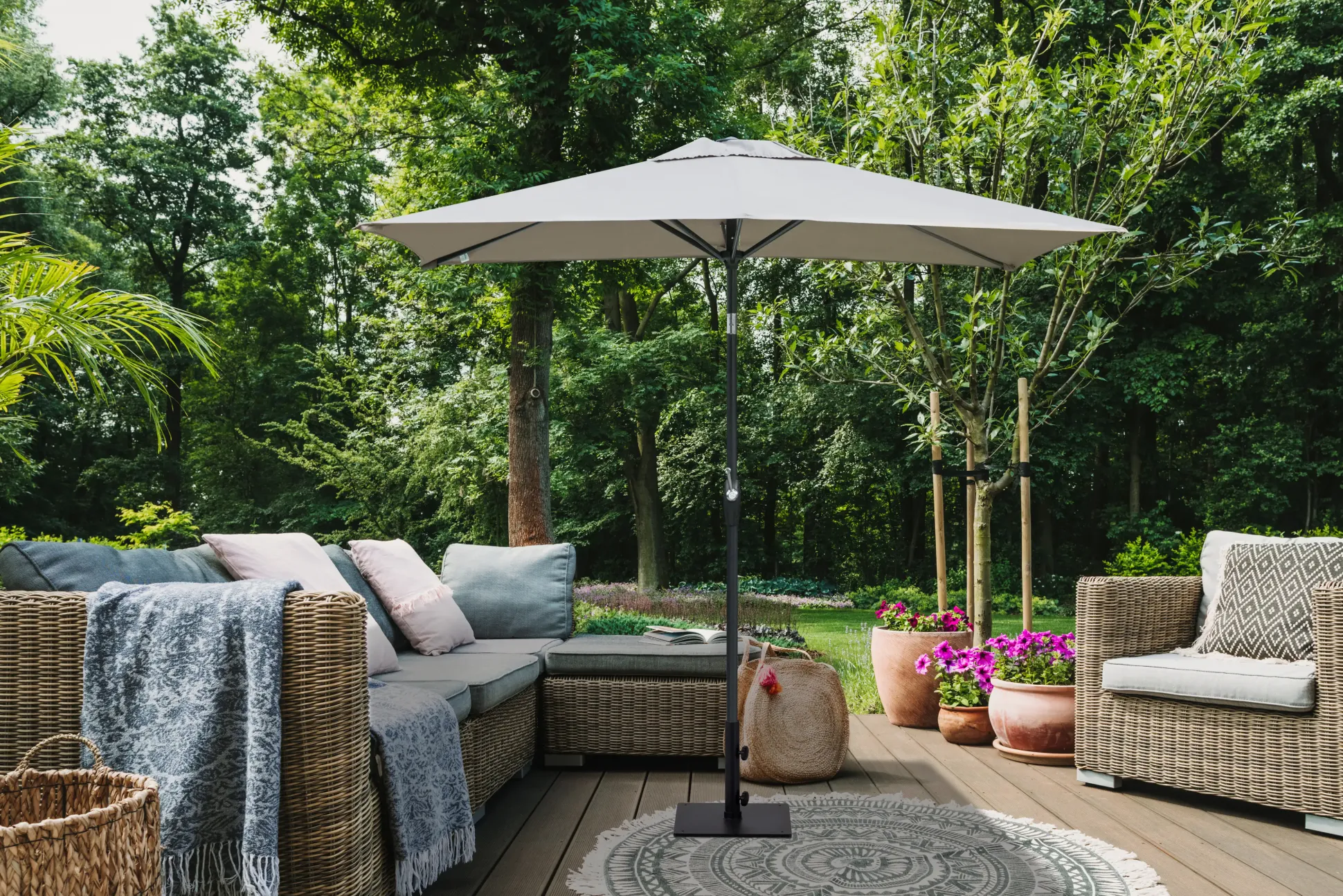 Primaster Balkonschirm Florenz taupe, 140 x 210 cm
