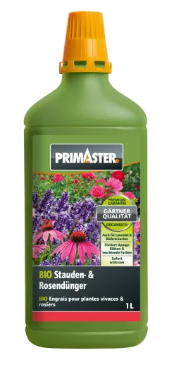 Primaster Bio Flüssigdünger Stauden- & Rosen 1 l