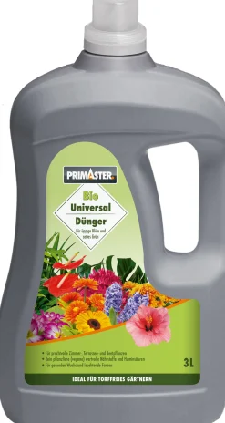 Primaster Bio Flüssigdünger Universal für Wuchs & Blüte 3 L