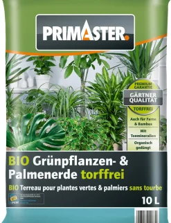 Primaster Bio Grünpflanzen- & Palmenerde torffrei 10 L