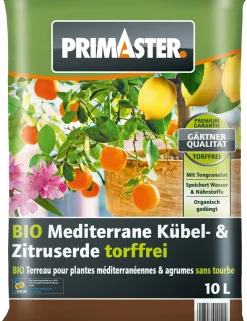 Primaster Bio Mediterrane Kübel- & Zitruserde torffrei 10 L