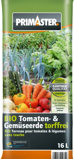 Primaster Bio Tomaten- & Gemüseerde 16 L torffrei