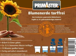 Primaster Blumenerde torffrei Brikett für 8 Liter