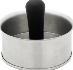 Primaster Burgerpresse Edelstahl mit Kunststoffgriff Ø 11 cm