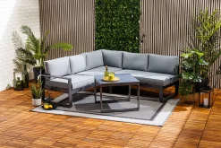 Primaster Gartenmöbel-Set Limoncello Aluminium mit verstellbarem Kopfteil