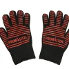 Primaster Grillhandschuhe schwarz rot Anti-Rutsch Größe 5 - 11