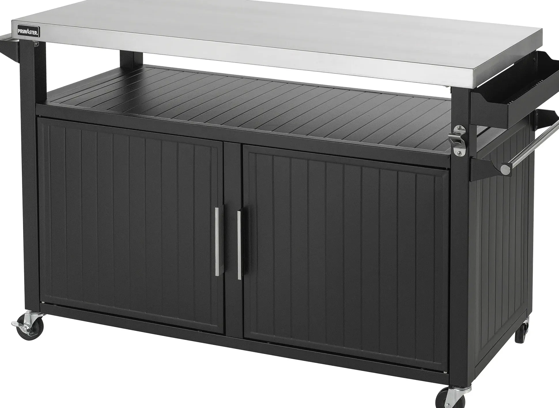 Primaster Grillwagen Napa XXL Universal 2-türig 153 x 90 cm schwarz