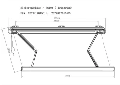 Primaster Kassetten-Markise 4 x 3 m elektrisch taupe
