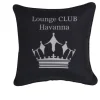 Primaster Kissen Lounge Club Havanna 45 x 45 cm, schwarz