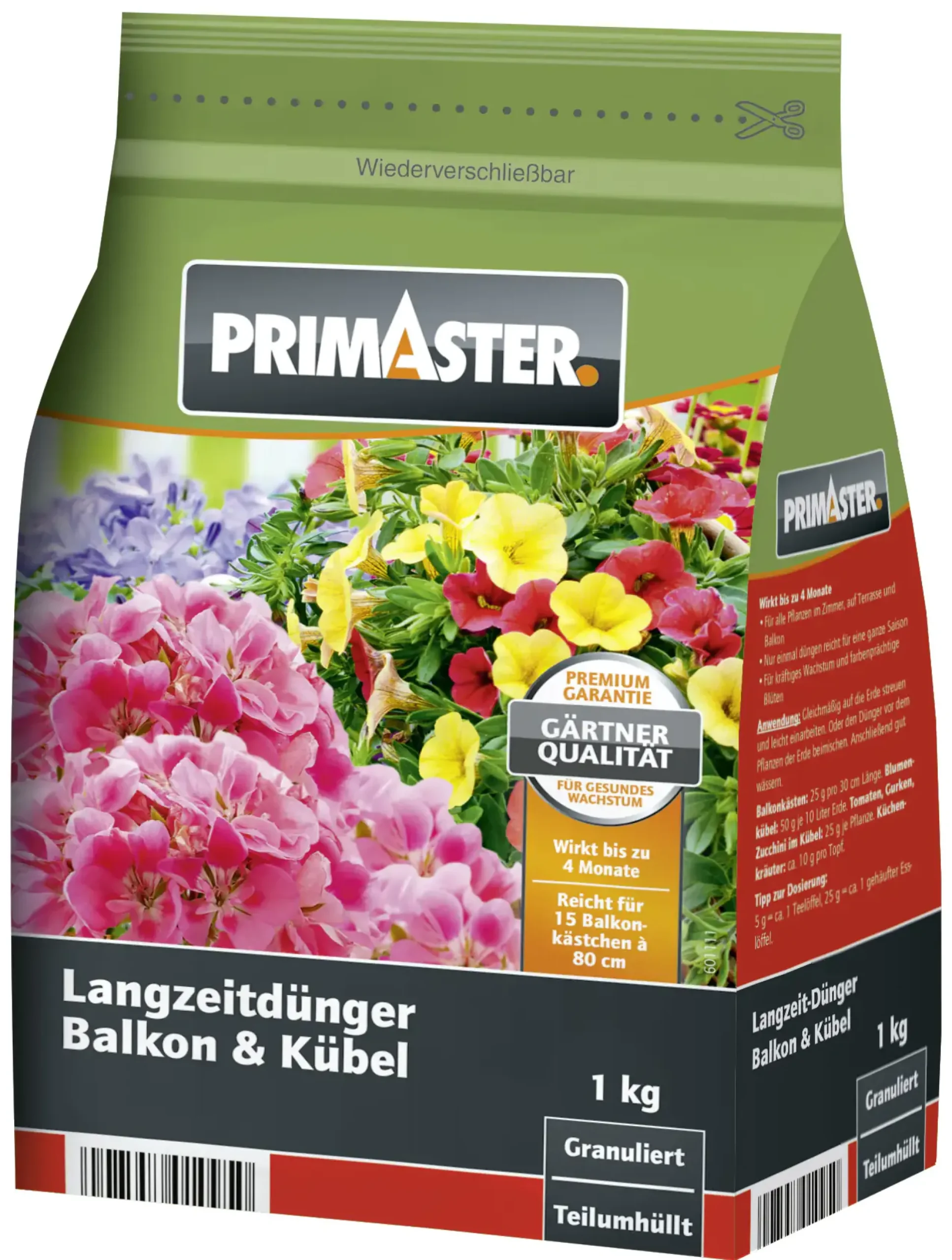 Primaster Langzeitdünger Balkon und Kübelpflanzen 1 kg