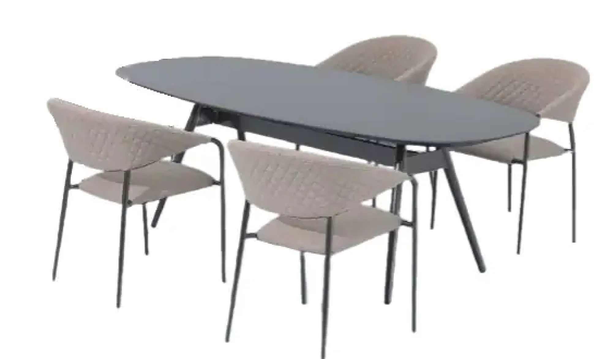 Primaster Lounge Möbelset Calvo 5-teilig natur mit wetterfestem Bezug