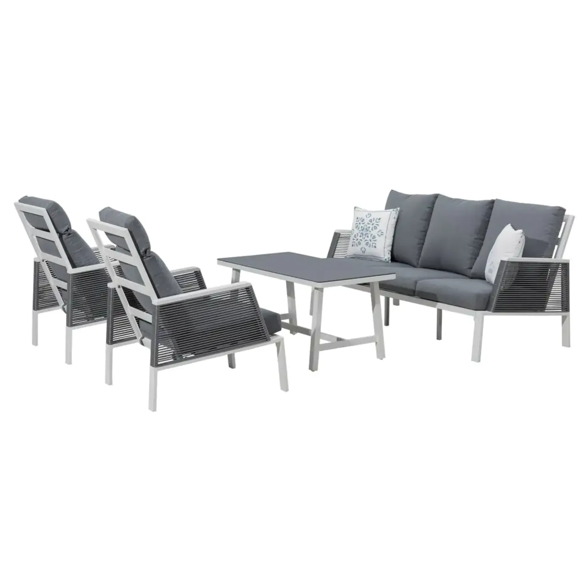 Primaster Lounge Set Cervia Inkl. Sitz-, Rücken- und Zierkissen