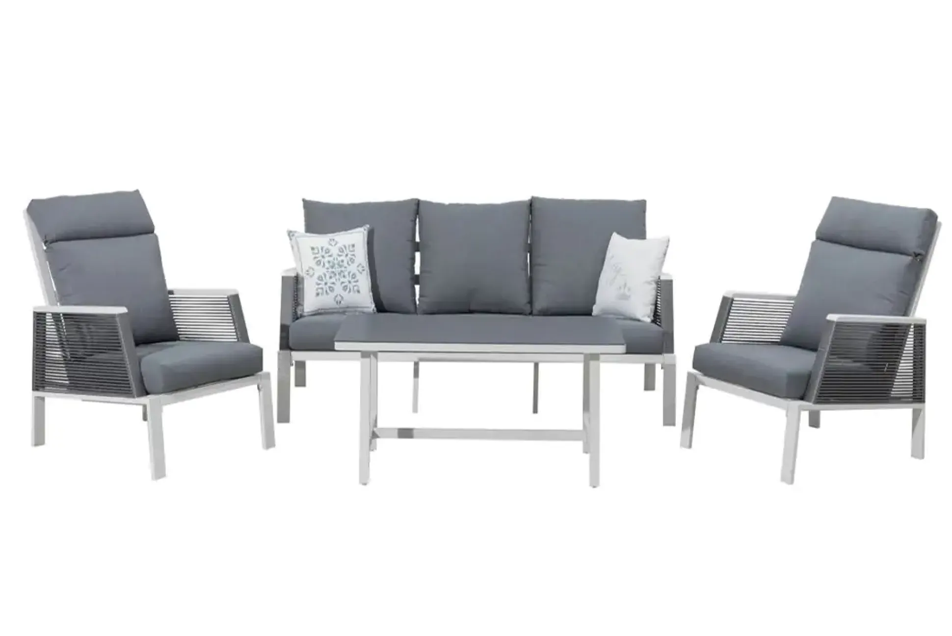 Primaster Lounge Set Cervia Inkl. Sitz-, Rücken- und Zierkissen