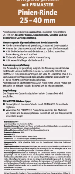 Primaster Pinienrinde 25-40 mm 45 L