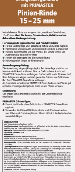 Primaster Pinienrinde 15-25 mm 45 L