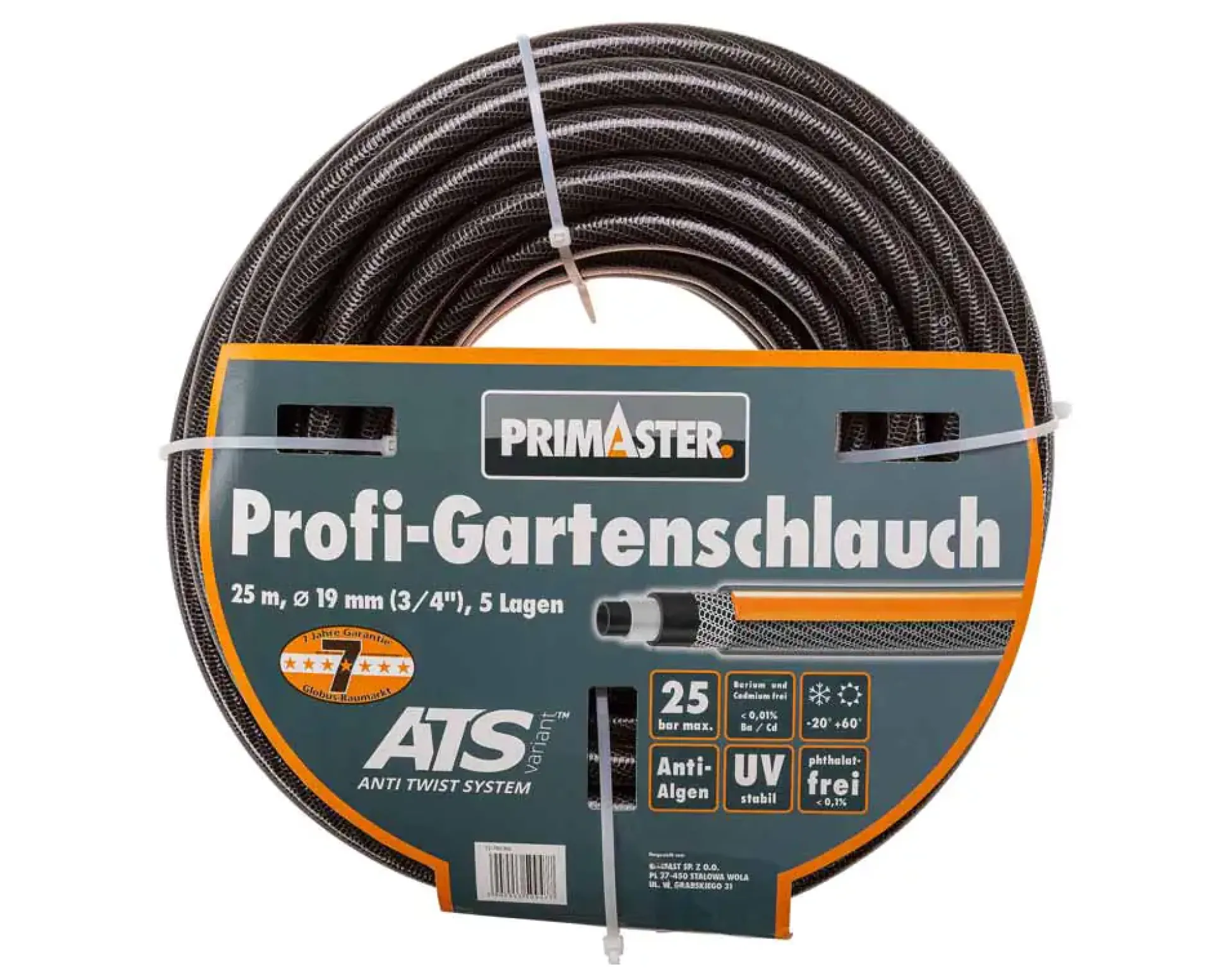 Primaster Profi-Gartenschlauch 25 m Ø 19 mm (3/4")