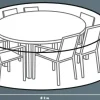 Primaster Schutzhülle Exclusive für Möbel-Sets, Ø 200 cm x 85 cm
