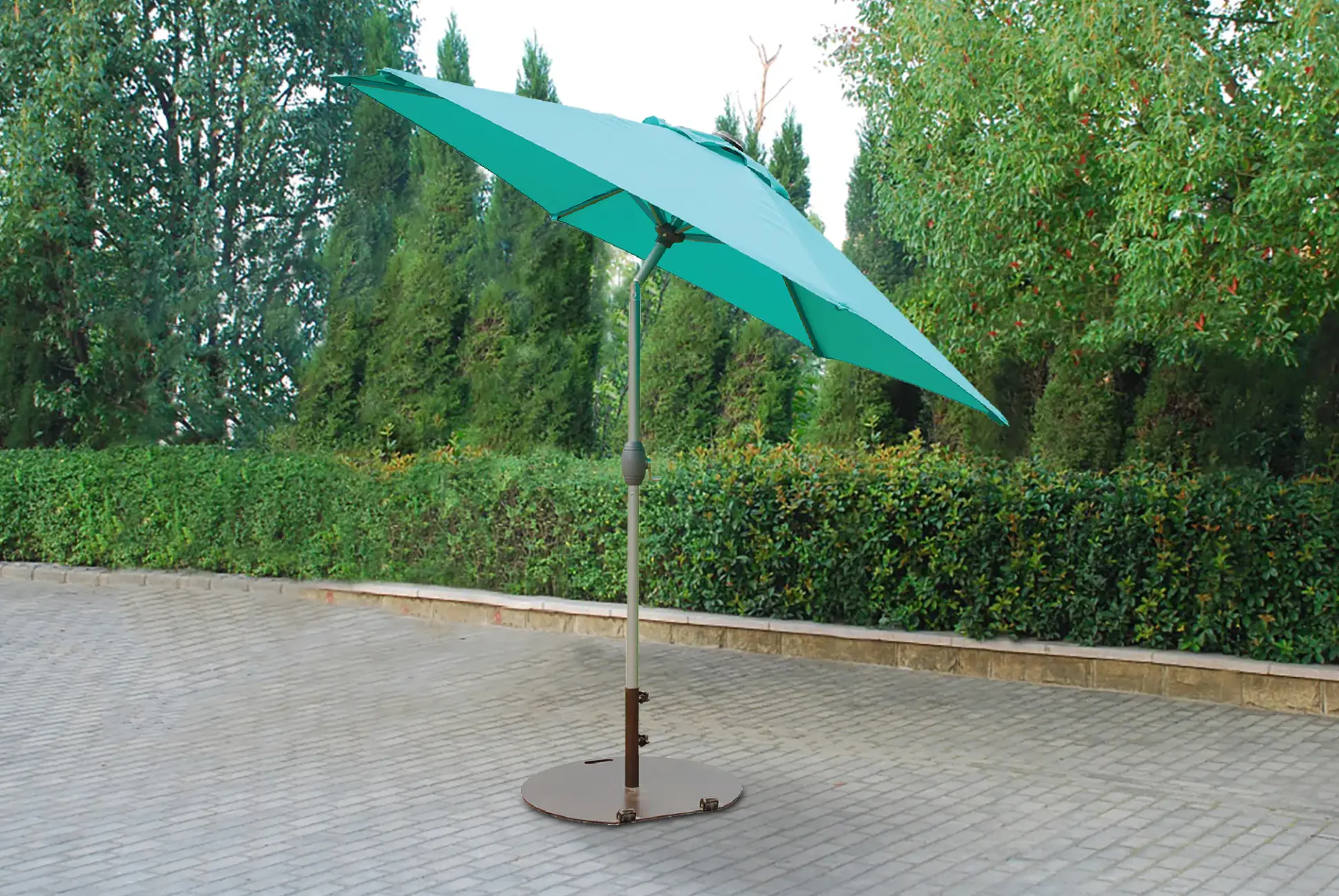 Primaster Sonnenschirm Ingenio türkis türkis, Ø 2,5 m